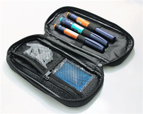 diabetic travel bags|carrying case for diabetic pens.